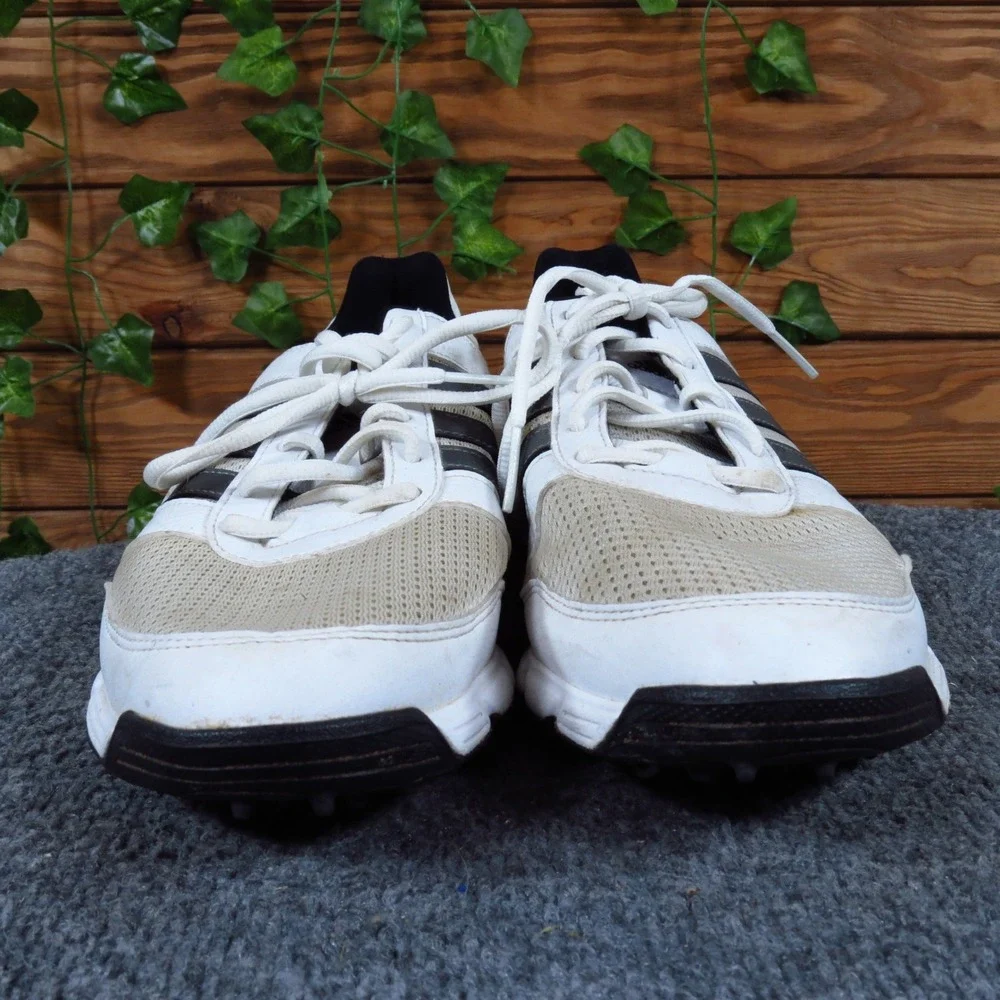 Adidas Tech Response Men Golf Shoes Size 9.5 Performance Cleated White F33549